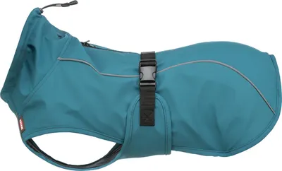 Produktbild von TRIXIE Regenmantel Vimy für Hunde - petrol - 450L x 5H x 190B