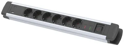 Produktbild von Fortis Steckdosenleiste 6-fach H05VV-F3G1,5 1,6m mit USB