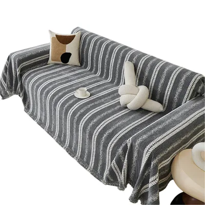 Produktbild von Sofa Überzug, Couch überzug, Sofaüberwurf, Sofa-Schutzhülle für 2 Sitzer, Dunkelgrau, 180X260cm