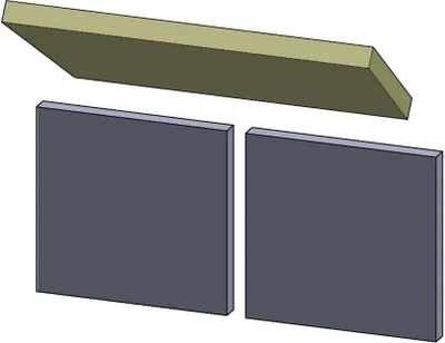 Produktbild von Heizgasumlenkplatte 532x260x30mm (Vermiculite) passend für Panadero**