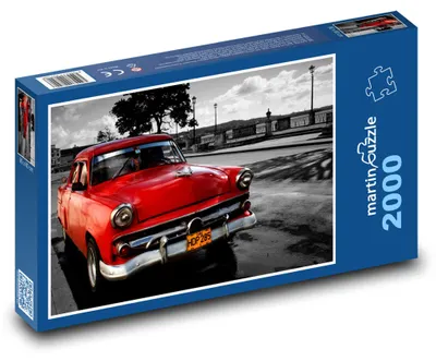 Obrázek produktu pro Puzzle 2000 Červené auto na ulici - martinpuzzle