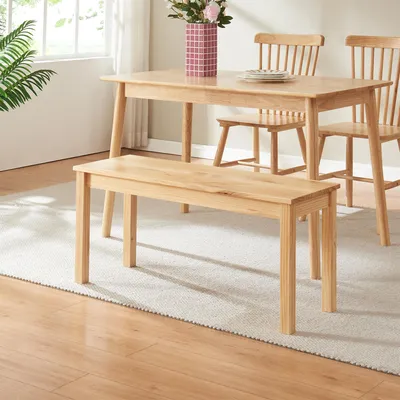 Obrázek produktu pro Jídelní lavice „Trerunulu“ 100 x 35 x 45 cm Lavice z přírodního borového dřeva