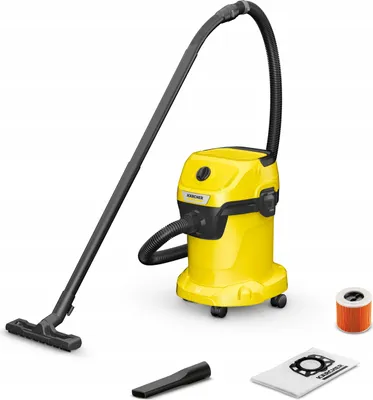 Zdjęcie produktu dla ODKURZACZ KARCHER WD 3, 1000W, pojemność 17 litrów, do suchego i mokrego odkurzania, dmuchawa