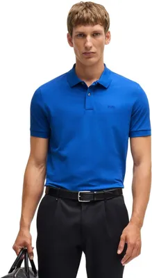 Immagine prodotto di Boss - Polo da uomo "Pallas" Regolare GT6106 (S) (blu reale)