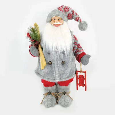 Obrázek produktu pro ACA Osvětlená vánoční dekorace – Santa Claus se saněmi, 90 cm, X129002