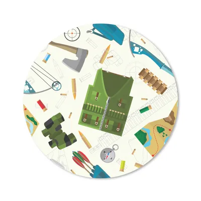Produktbild von MuchoWow® Mauspad Mousepad Bogen - Kugeln - Patronen 20x20 cm - Mousepads - Maus Mat - Pad - Mausunterlage - Schreibtischmatte