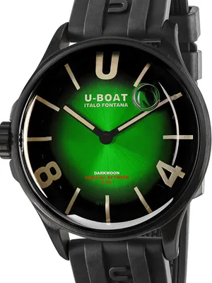 Produktbild von U-Boat 9503/A Darkmoon Green PVD Soleil Herrenuhr 40mm 5ATM