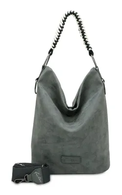 Immagine prodotto di Fritzi aus Preußen borsa a tracolla Olga Special Rub Hobo Bag Soda grigio scuro