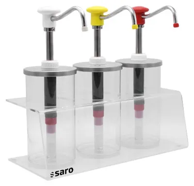 Productafbeelding van SARO Doseerdispenser, model PLX-R-BK, inhoud 1650 ml