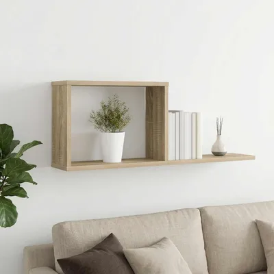 Produktbild von Möbel Schweberegale Sonoma-Eiche 80 x 15 x 30 cm Holzwerkstoff - Wandregale &58249