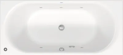 Image de Duravit D-Neo baignoire balnéo, à encastrer, 2 pentes de dos, Jet Protect, 1800x800mm, 760476000JP1000