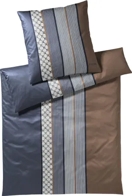 Immagine prodotto di Biancheria da letto JOOP Cornflower Stripe deep ocean 200x200 cm + 2x 80x80 cm
