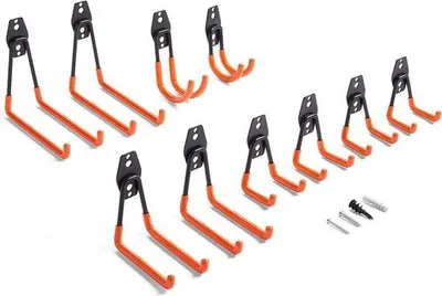 Produktbild von Famanu Garagenhaken Set 10 Stück - 5 verschiedene Größen