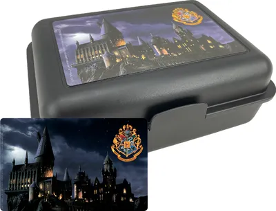 Produktbild von Harry Potter Brotdose - Hogwarts Lunchbox Butterbrotdose mit Trennwand Schwarz