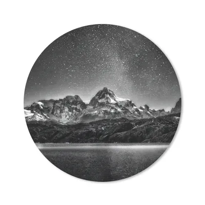 Produktbild von MuchoWow® Mauspad Mousepad Sternenhimmel - Berg - Nacht 50x50 cm - Mousepads - Maus Mat - Pad - Mausunterlage - Vinyl