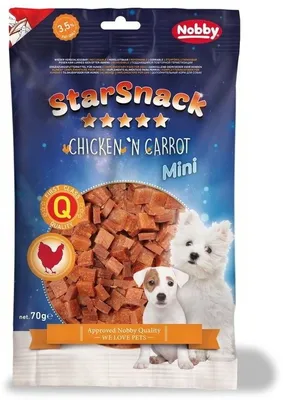 Obrázok produktu pre Nobby STARSNACK MINI Kuracie s mrkvou 70 g
