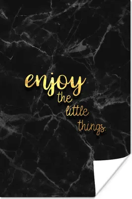 Produktbild von MuchoWow® Poster Zitate - Sprichwörter - Gold - Marmor 40x60 cm - Plakate für die Wand - Poster Babyzimmer