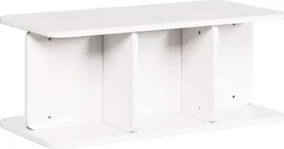 Immagine prodotto di vidaXL Tavolino bianco 80 x 39,5 x 33,5 cm in legno di pino massiccio