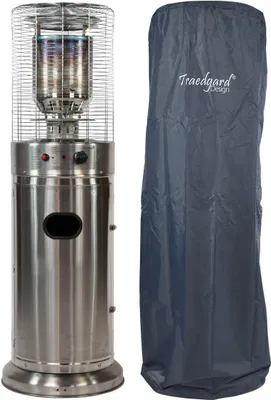 Produktbild von Traedgard Heizstrahler "Kompakt Midi Edelstahl" mit hochwertiger Wetterschutzhülle