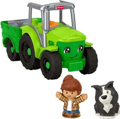 Image de Fisher-Price Little People Tracteur à Pousser Véhicule Musical JGX12
