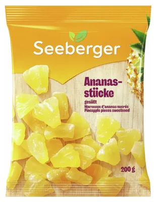 Produktbild von Seeberger Ananasstücke gesüßt 200g