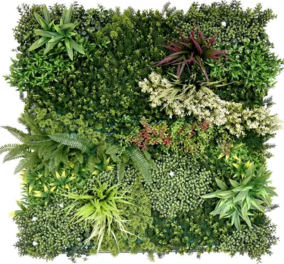 Produktbild von Primaflor Kunstpflanzen Wand JADE A 100x100cm Blumenwand Wanddekoration Pflanzenwand Kunstblumen Paneele - Künstliche Pflanzen Wand - Erweiterbar