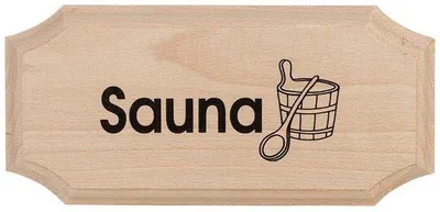 Produktbild von Platte 8-eckig "Sauna", 1 Stück (1 Stück)