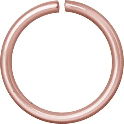 Produktbild von Karisma Roségold Continous Piercing Ring Edelstahl Lippe Nase Stärke 0,8mm - 1,2x7mm