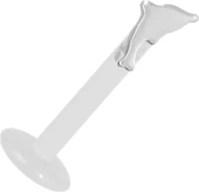Produktbild von Labret Bioplast Lippen Tragus Piercing Delfin Aufsatz Titan G23 Flach - FLTA-06 - 10.0 Millimeter