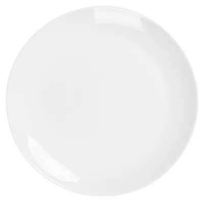 Zdjęcie produktu dla HOMLA Talerz obiadowy płytki duży CAPRI biały szkło hartowane 26,6 cm 1 szt.