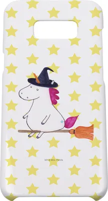 Produktbild von Mr. & Mrs. Panda Samsung Galaxy S8 plus Handyhülle  Einhorn Hexe - Weiß - Geschenk, Handy Case, Cover, Einhörner, Frau, Hülle, Teufel, Unicorn, Engel