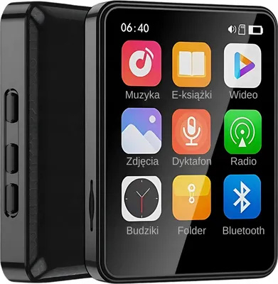 Zdjęcie produktu dla Odtwarzacz Mp3 Mp4 Bluetooth 32Gb Radio Fm Słuchawki Hifi Przenośny Menu Pl
