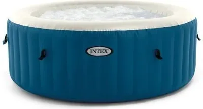 Produktbild von INTEX BLUE ONE runder aufblasbarer Whirlpool – 4 Plätze – Ø1,80 m – Blau