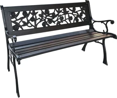 Produktbild von Rosen Parkbank 114 cm in schwarz