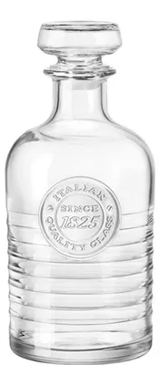 Produktbild von Bormioli Rocco 140623 Officina 1825 Dekanter Spirits, Karaffe mit Stopfen, 1 Liter, Glas, transparent, 1 Stück