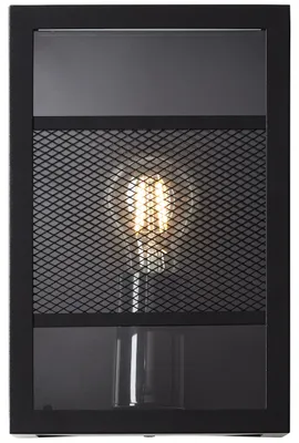 Produktbild von BRILLIANT Lampe, Getta Außenwandleuchte schwarz, Metall/Kunststoff, 1x A60, E27, 40W,Normallampen (nicht enthalten)