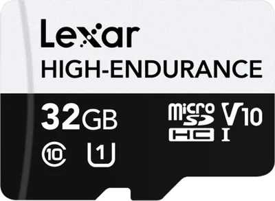 Produktbild von Lexar High-Endurance, 32 GB, MicroSDHC, Klasse 10, UHS-I, Class 1 (U1), V10