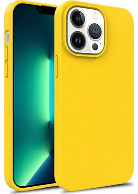 Produktbild von Mobigear  Handyhülle für iPhone 15 Pro - Backcover Umweltfreundliches Material Gelb