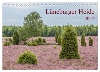 Produktbild von Lüneburger Heide (Tischkalender 2027 DIN A5 quer), CALVENDO Monatskalender