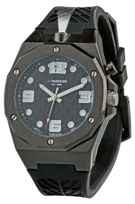 Produktbild von PARKSIDE® Armbanduhr »Fan Edition«, mit integriertem Licht (Schwarz)