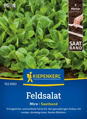 Produktbild von Kiepenkerl Feldsalat Saatband Miro Valerianella locusta 5 lfd. Meter
