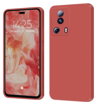 Produktbild von Hülle für Xiaomi 13 Lite 5G Case Cover Bumper Smartphone Softgrip Schutzhülle Farbe: Rot