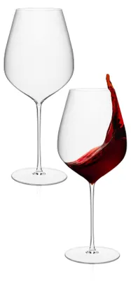 Produktbild von Set mit 2 Bordeauxgläsern aus Kristallglas