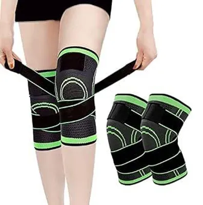 Image de Genouillère réglable, taille L, pour l'arthrite - Attelle de genou pour le sport, protection, hommes et femmes