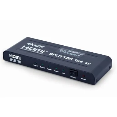 Produktbild von Gembird DSP-4PH4-02, HDMI, 4x HDMI, Schwarz, Stahl, 225 MHz, 480p, 576i, 576p, 720p, 1080i, 1280p