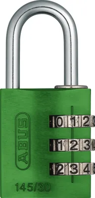 Produktbild von Zahlenschloss 145/30 grün B/DFNLI