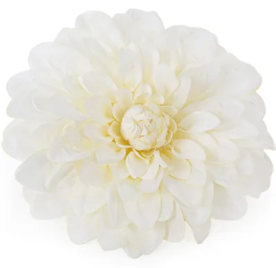 Produktbild von Logbuch-Verlag große Kunstblume zum Aufhängen Dahlie Blüte weiß Wanddekoration Wandornament Ø 35 cm