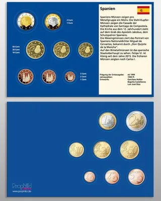 Produktbild von Prophila Collection 10 Münz-Tabletts Spanien