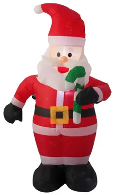 Aufblasbarer Weihnachtsmann mit LED, 120 cm, Gartendeko