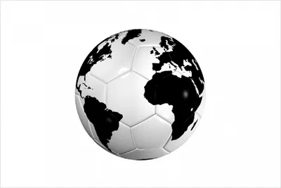 Produktbild von Wallario Poster - Planet Fußball, Kunstdruck Größe: 61 x 91,50 cm
